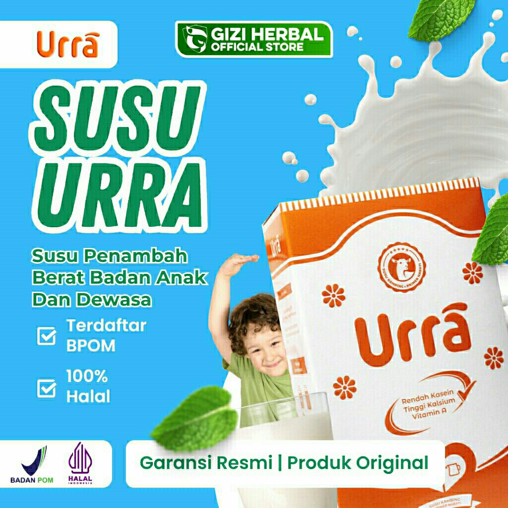 

SUSU URRA Original Susu Penambah Berat Badan Anak | Susu Kambing Saneen Halal BPOM Original