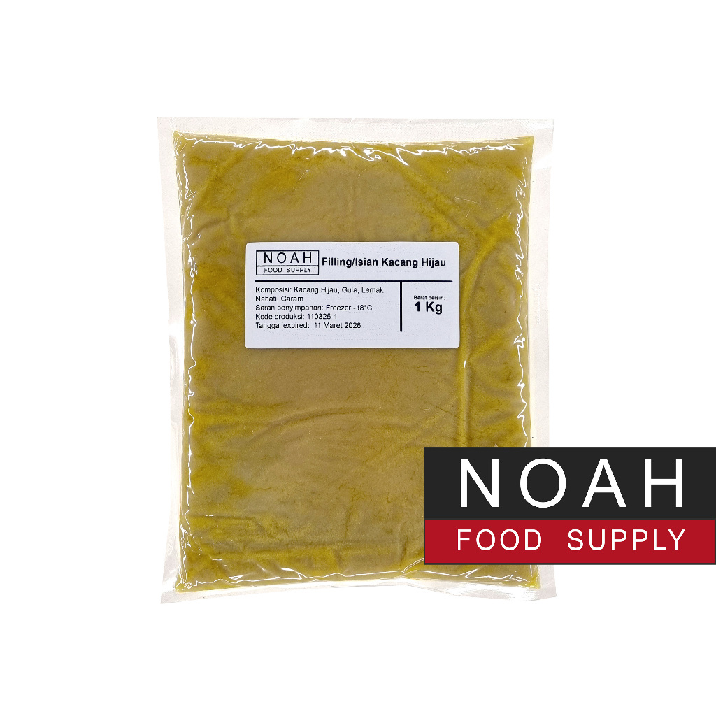 

FILLING KACANG HIJAU 1KG - MUNG BEAN PASTE 1 KG - ISIAN - TOPPING