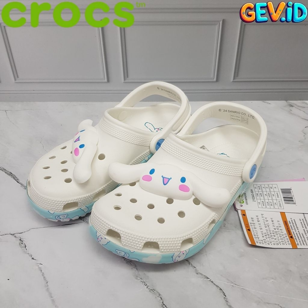 SANDAL CROCS CINNAMOROLL- CROCS CINNAMOROLL - SANDAL CROCS ANAK/DEWASA