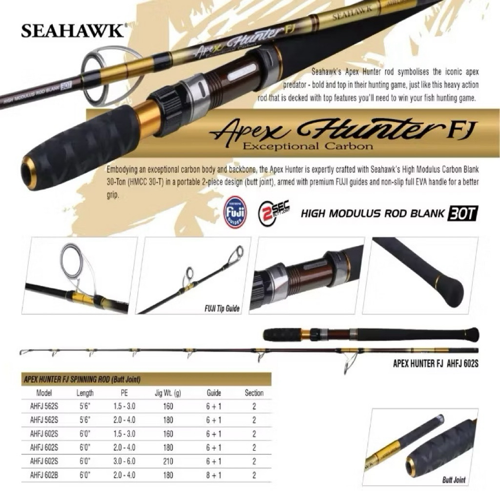Joran Pancing Jigging Seahawk Apex Hunter