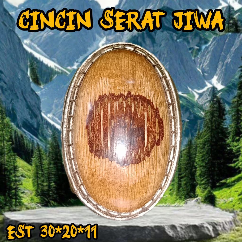 CINCIN AKIK KAYU SERAT JIWA//KAYU GIRANG