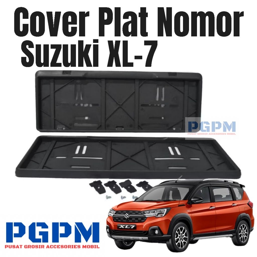 Cover Plat Nomor Suzuki XL7 2pcs Depan Belakang AVS Original
