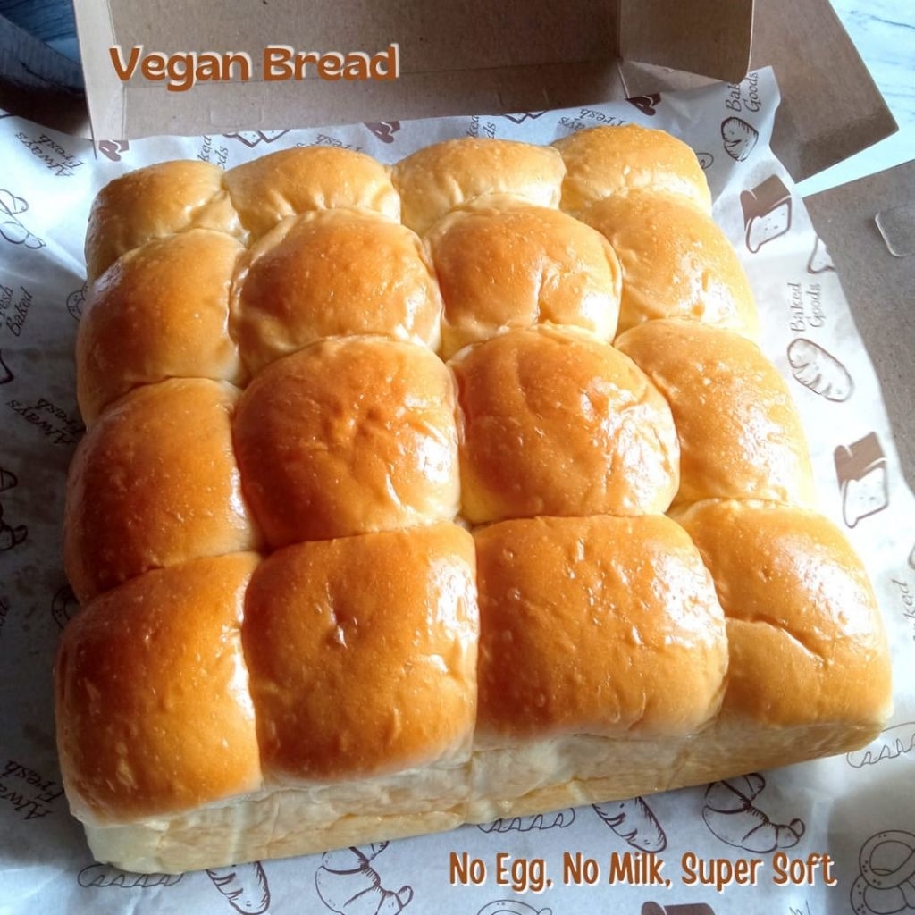 

Roti Sobek Vegan Sourdough, Roti Soft Buns Vegan Dengan Sourdough, Roti Vegan Sourdough
