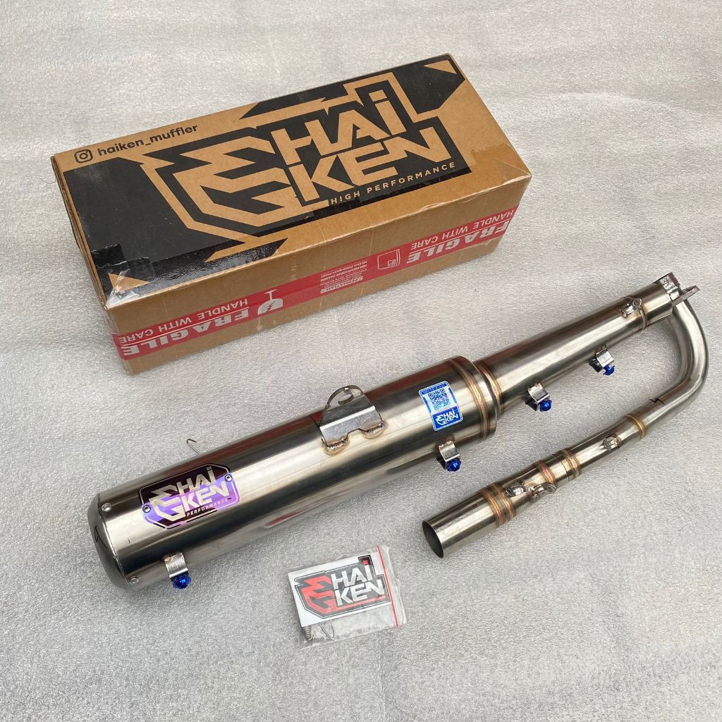 Haiken knalpot standar racing 5 tp jupiter z burahan vega r new vega rr zr jupiter lama