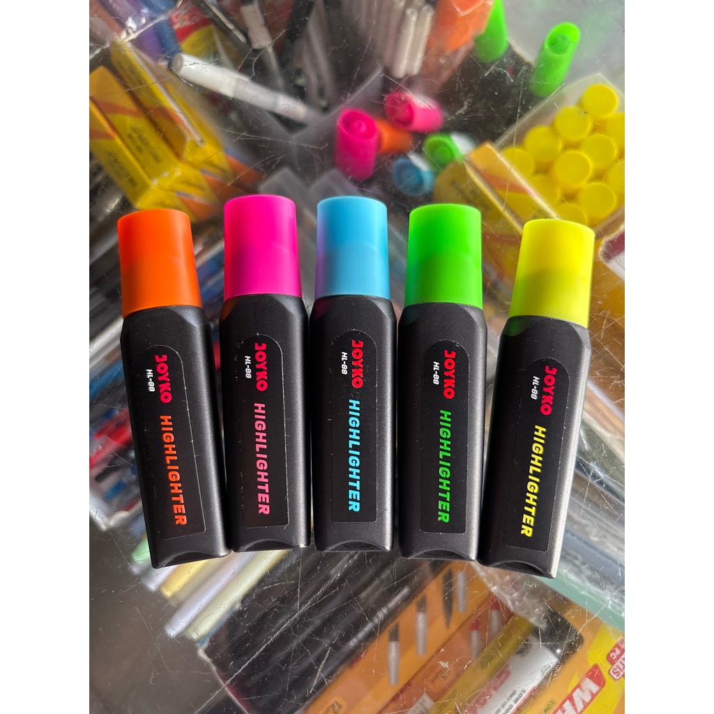 

JOYKO Highlighter Penanda Warna – Stabilo Warna-Warni, Tebal & Tahan Lama