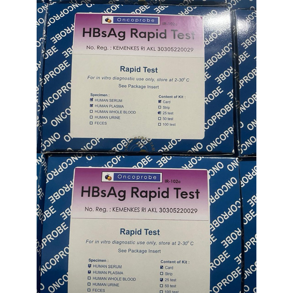 Tes HbsAg Casette Oncoprobe