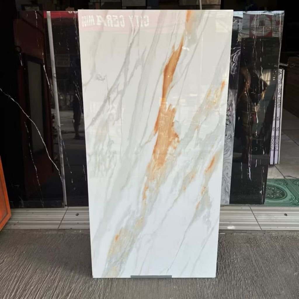 Granite 60x120 Calacata Gold | Sun Power | Glazed Polished