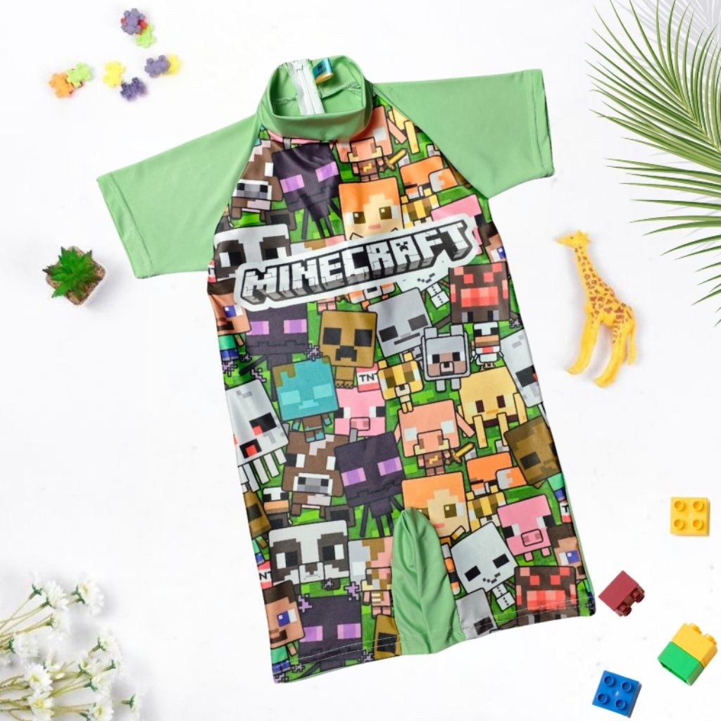 New Arrival Baju Renang Anak Minecraft Sean Pie 1-13 tahun