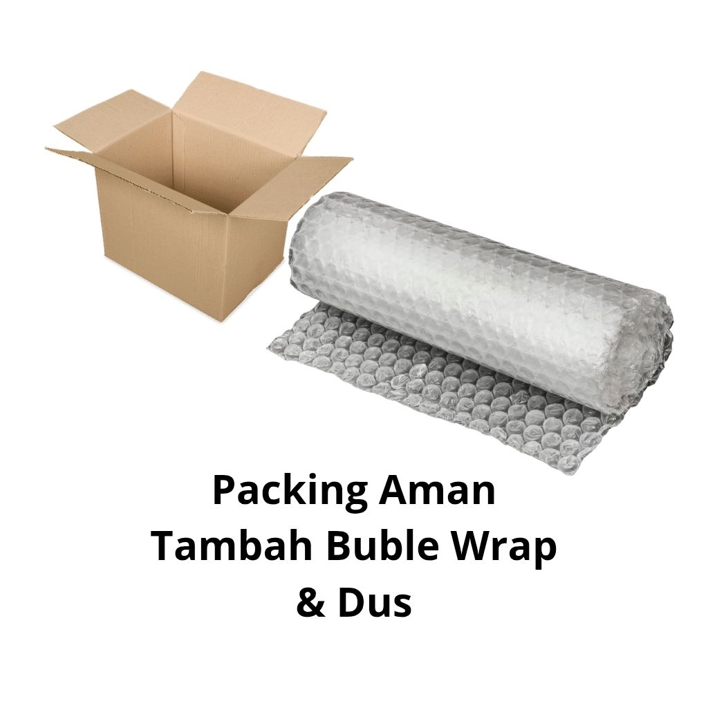 

Packing Aman Tambahan Buble wrap dan Dus