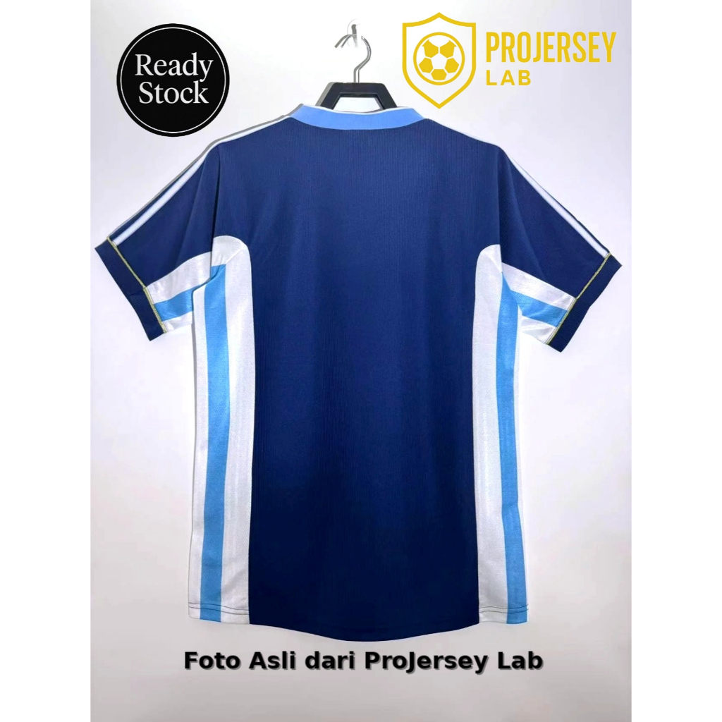 (BARU) RETRO JERSEY BOLA ARGENTINNA AWAY WORLD CUP 1998