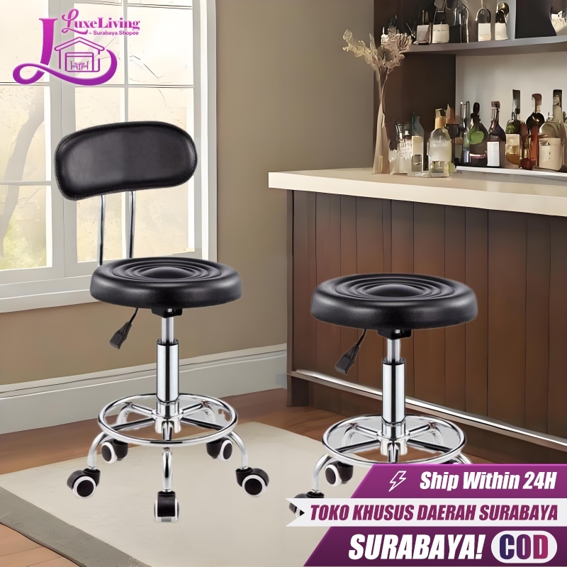 [Surabaya Express]Kursi Bar Besi Kursi Barbershop Kursi Bartender Tinggi Kursi Bar Hidrolik Kursi Ca
