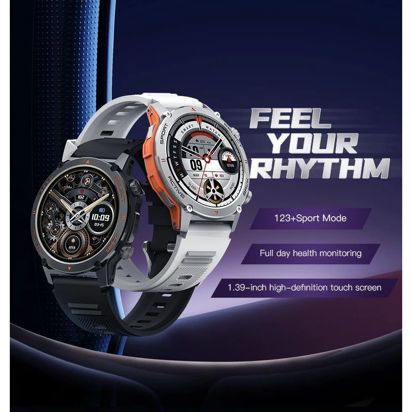 Smartwatch Z136 Original Terbaik Amoled Screen Keren Fitur Telepon Kesehatan Olahraga Anti Air