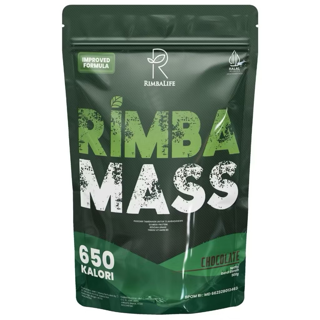 

RIMBALIFE Rimba Mass 2lbs / 900 Gram Gainer Bulking Susu Penambah Berat Badan