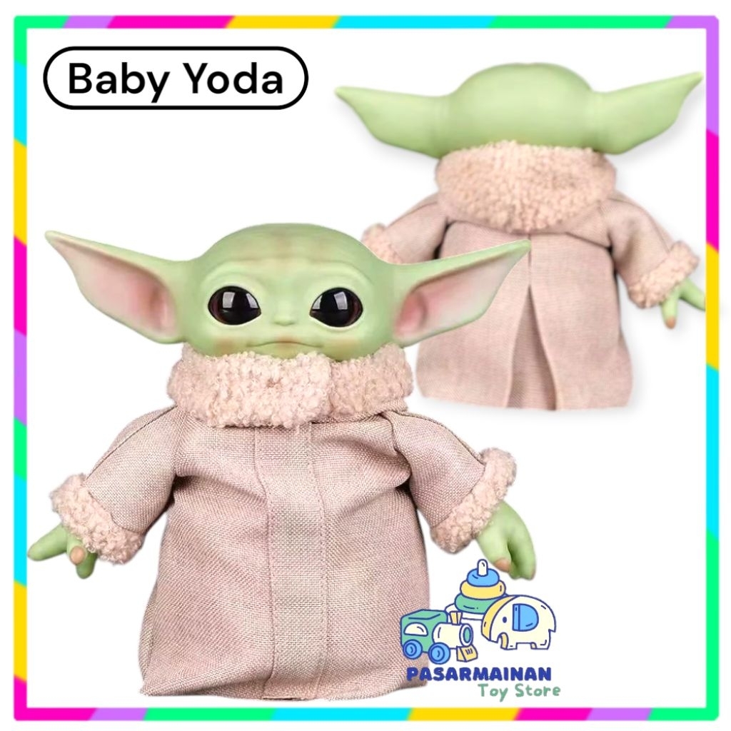 Mainan Boneka Baby Yoda Star Wars Mandalorian The Child Yoda Grogu Baby Yoda