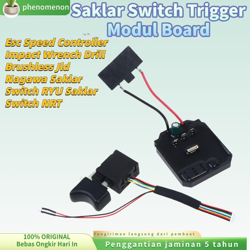 (COD/Gratis Ongkir) Saklar Modul Impact Wrench JLD Esc Speed Controller Impact Wrench Drill Brushles