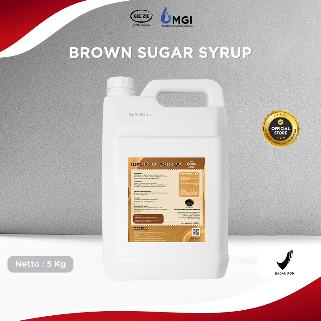 

Mutiaragemilang.id Gee Zie Comefood Gula Aren Cair / Brown Sugar Syrup Signature Premium Import 6kg
