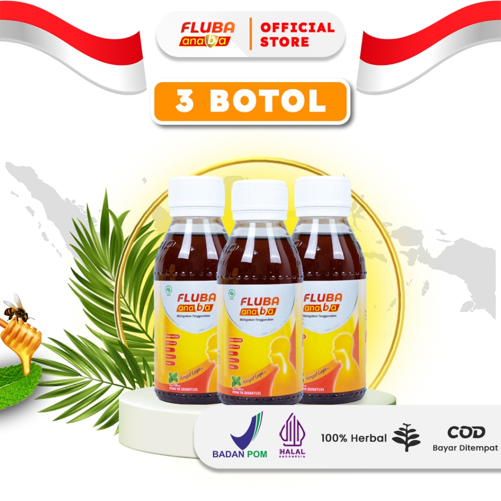

Fluba Anaba Madu Herbal Melegakan Tenggorokan 3 Botol - 130 ml