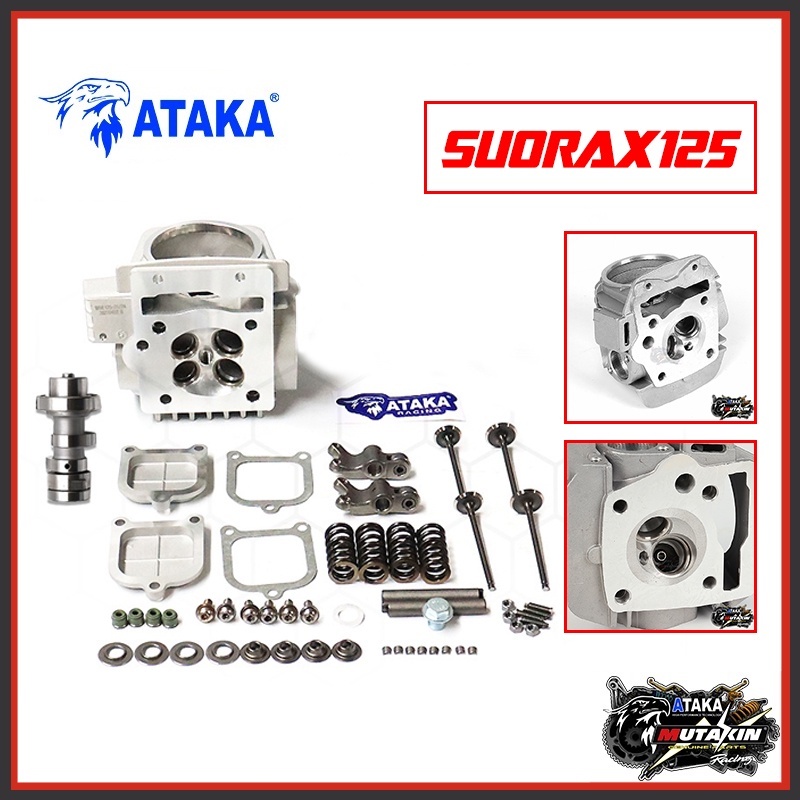 ATAKA Racing BLOK HEAD Porting CNC 4 klep KYZ Supra X 125 FI KPH HONDA karisma Supra X 125 blade 24 