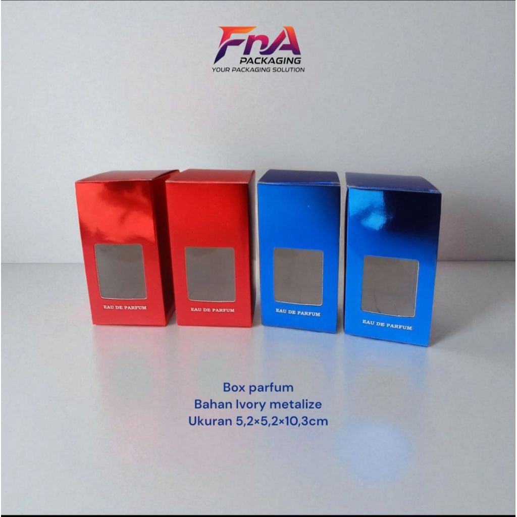 

Box parfum(ukuran5,2×5,2×10,3cm) biru& merah (doff&glosy)