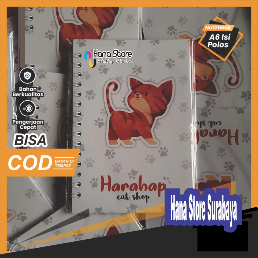 

NOTEBOOK A6 CUSTOM 30 LEMBAR BUKU CATATAN BLOCK NOTE CUSTOM BLOK NOTE CUSTOM SOUVENIR SEMINAR KIT [JG01]