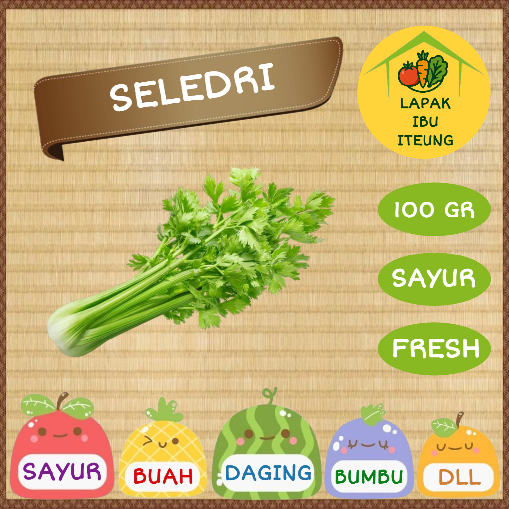 

SELEDRI INSTAN BANDUNG 100GR 1ONS SEGAR / SELEDERI FRESH SAYUR SAYURAN PASAR