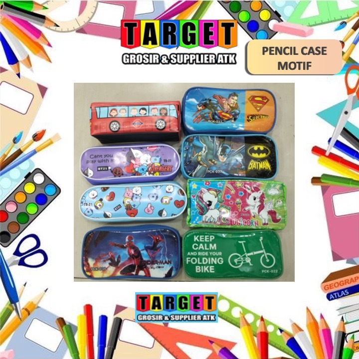 

TEMPAT PENSIL MURAH / PENCIL CASE / TEMPAT PENSIL MOTIF (OBRAL)