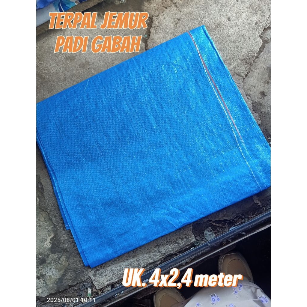 Terpal Jemur Padi Tebal 4x2,4 Meter/Gelaran Jemur Padi/Alas Jemur Padi