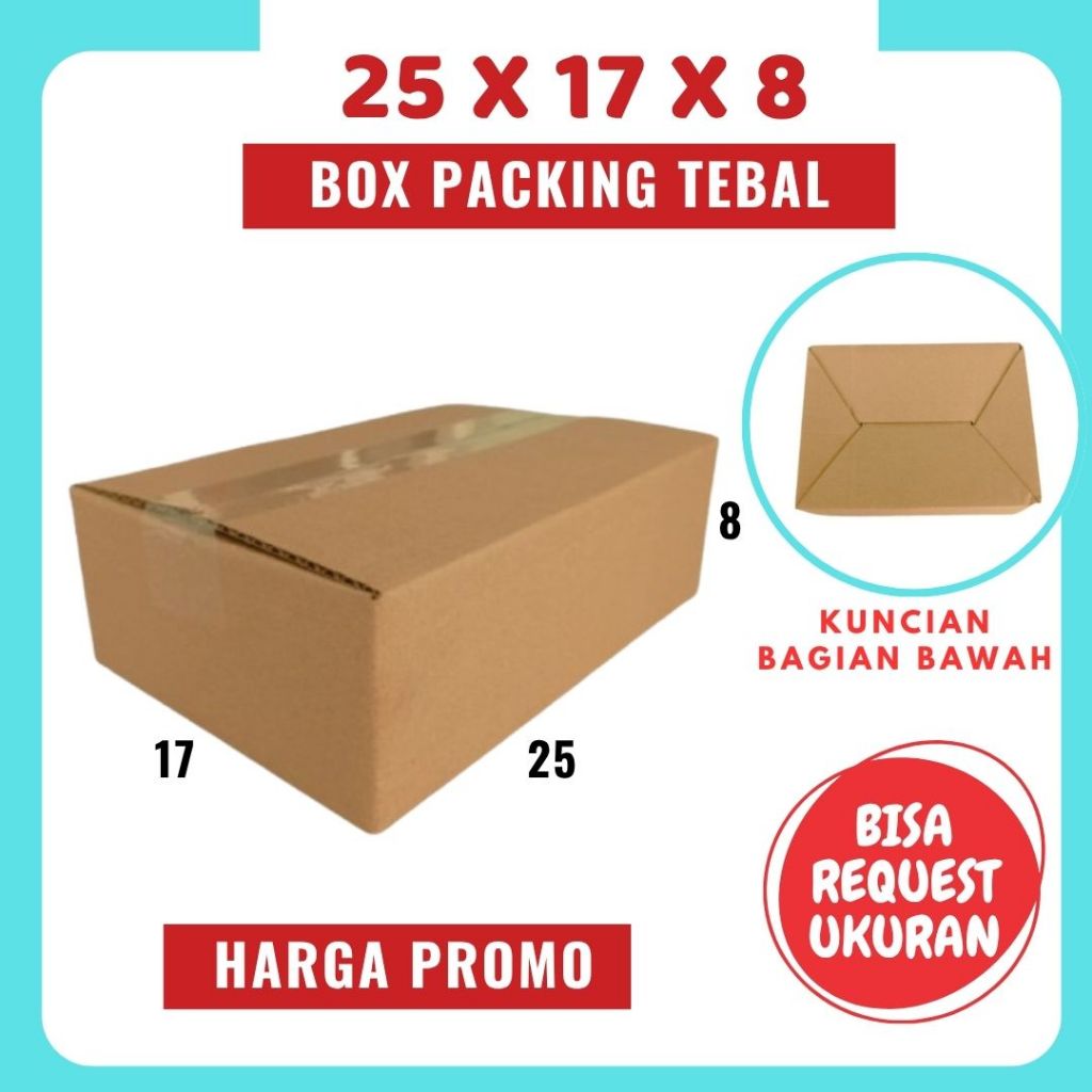 

Kardus 25x17x8 Box A0 Packing Karton Dus Kotak Kemasan kosmetik Jamu Obat Madu Diva Box