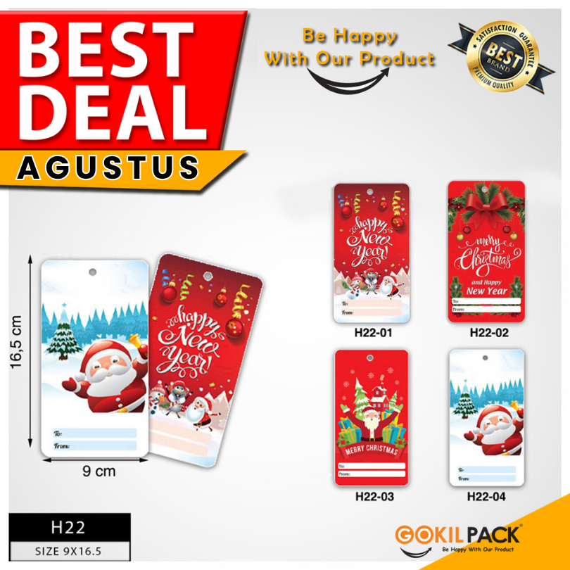 

Hang Tag – Hang Tag Motif Merry Christimas 9x16.5 | H22
