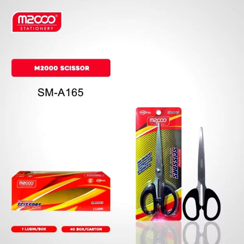 

Gunting M2000 - Tipe SM-A165 - Multipurpose Scissors [Home-School-Office Use]