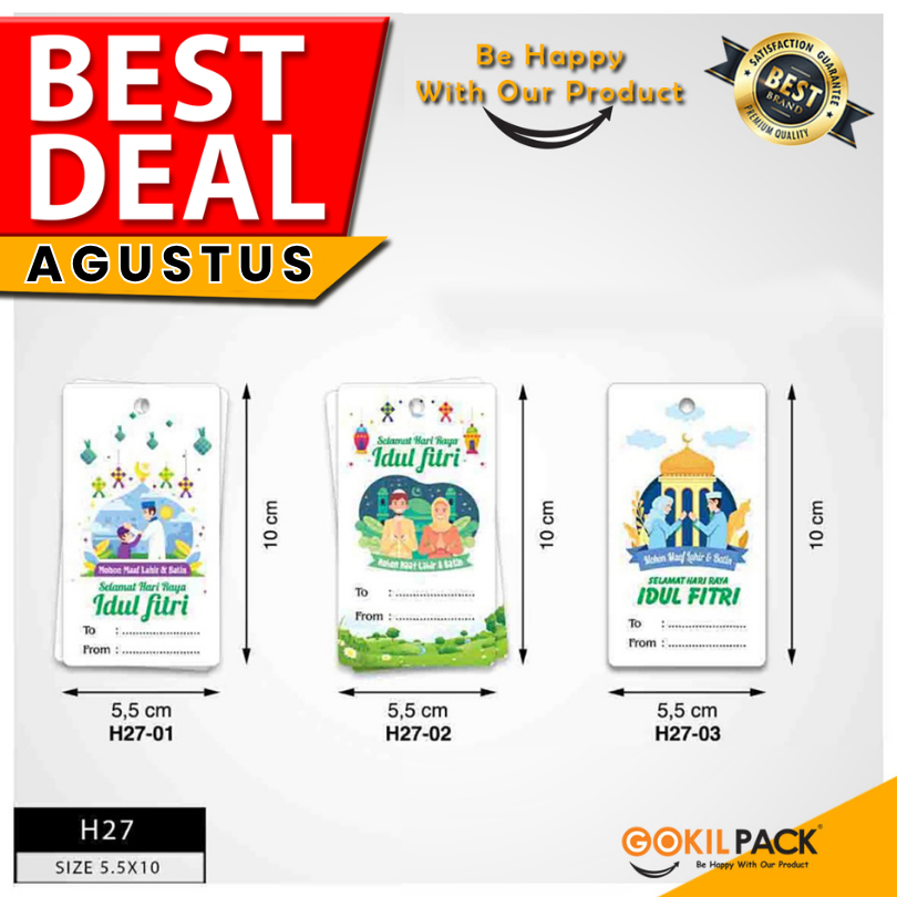 

Hang Tag – Label Baju - Hang Tag Idul Fitri 5,5x10 | H27