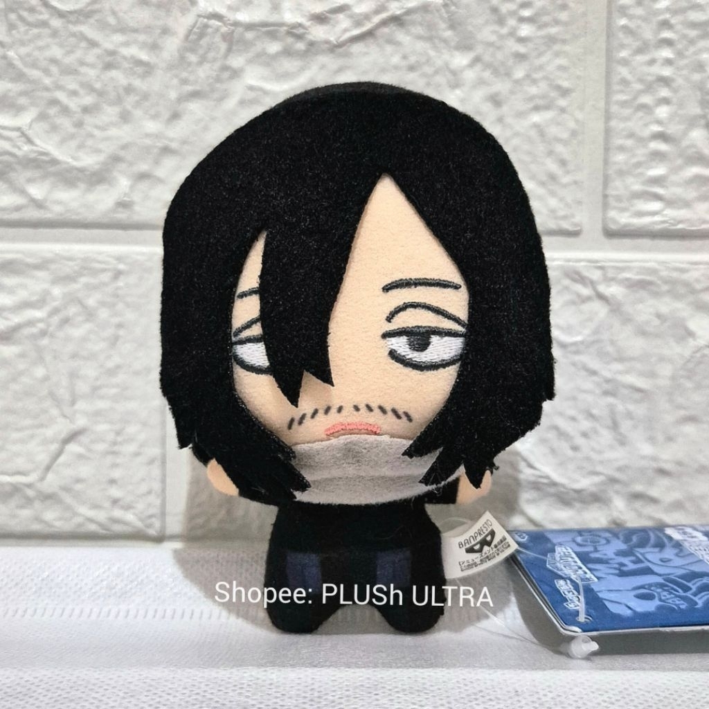 Chibigurumi Aizawa Eraser Head Boku No Hero Academia BNHA MHA Anime Plush Doll Keychain Gantungan Ku