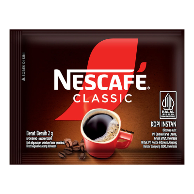 

nescafe classic 2gr 600 kopi instan sachet 2gr / Nescafe 2gr perkarton