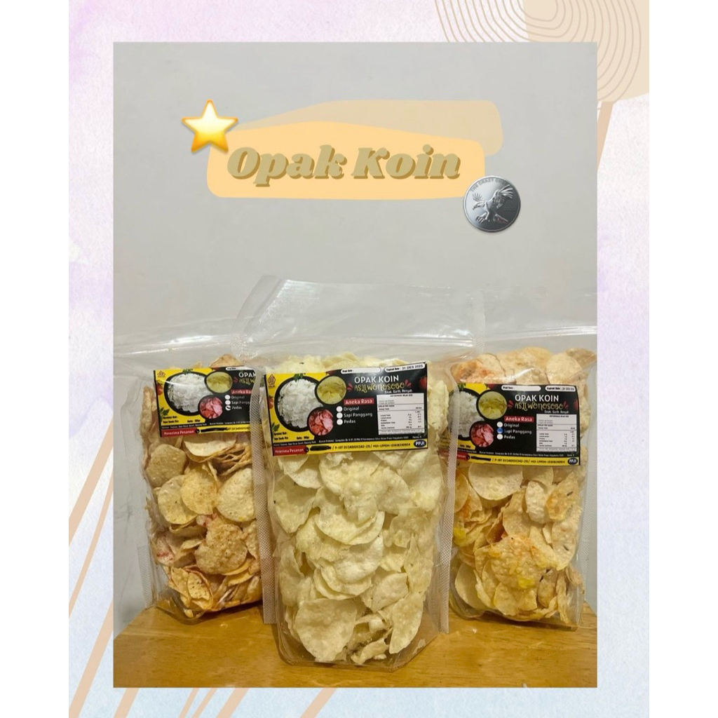 

[Termurah] Opak Koin Asli Wonosobo Nagih
