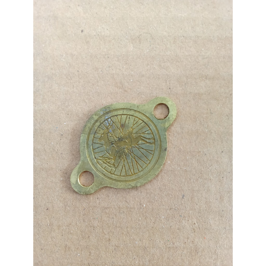 Emblem Plat Merk Sepeda Onthel Gazelle Kuningan