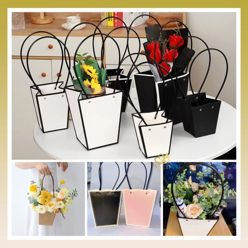 

WED Paperbag Buket Bunga Waterproof / Paperbag Gift Box Tas Hadiah Bingkisan / BloomBag Tas Bunga Handbag Flower Bouquet KB1011