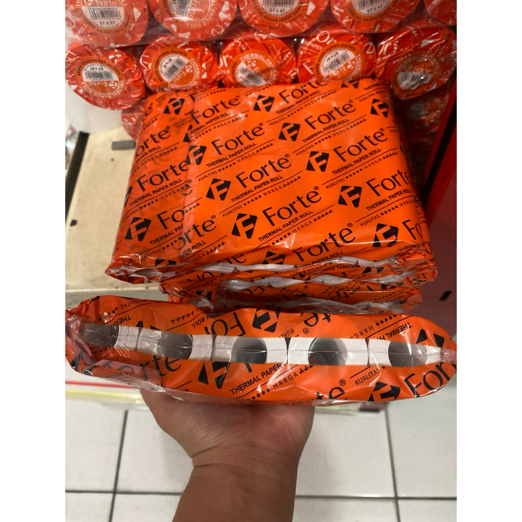

Kertas Thermal Forte 57x30 (10 Roll) Ekonomis kertas struk kasir Edc