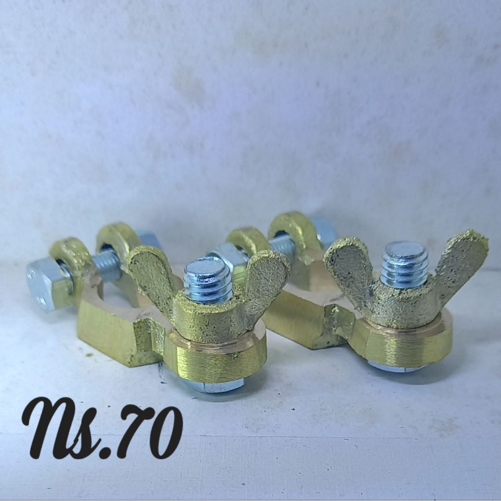 Klem kepala aki Ns70 kuningan