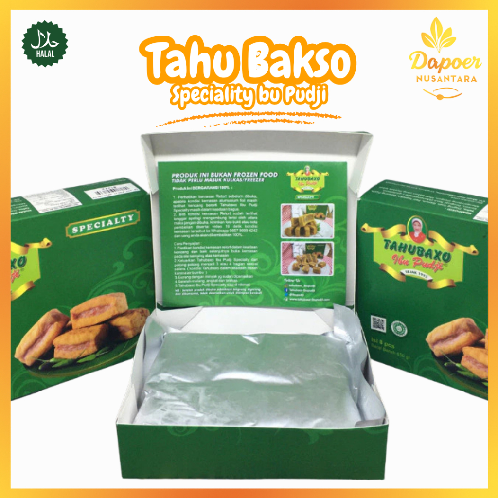 Tahu Bakso BU PUDJI / Tahu Baxo Bu pudji SPECIALTY KHAS UNGARAN TAHAN 3 BULAN #GARANSI