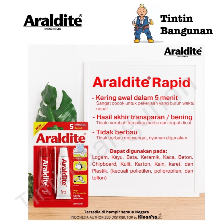 

ucl_gramari - lem araldite merah 5 menit 2x15ml - lem besi & kayu cepat kering