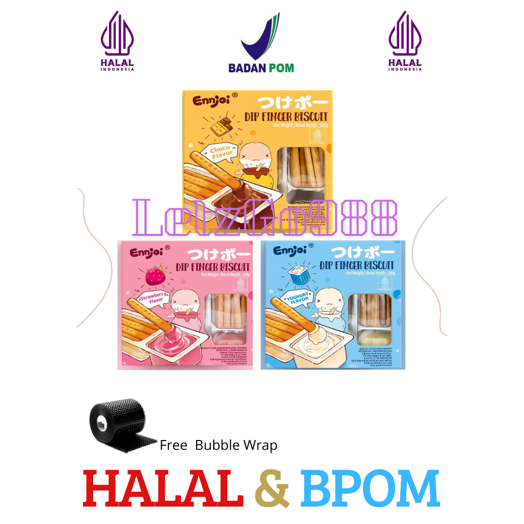 

Ennjoi Dip Finger Stick Biskuit Choholate Strawberry Yoghurt