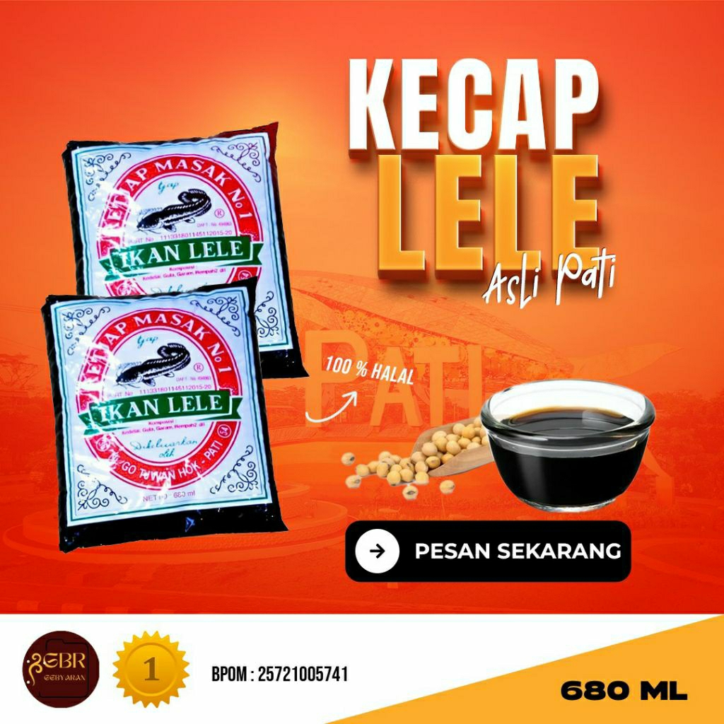 

Kecap Lele Asli Pati 680 ml