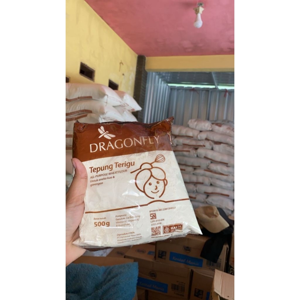 

per 5pcs tepung terigu dragonfly 500g #tepungterigu