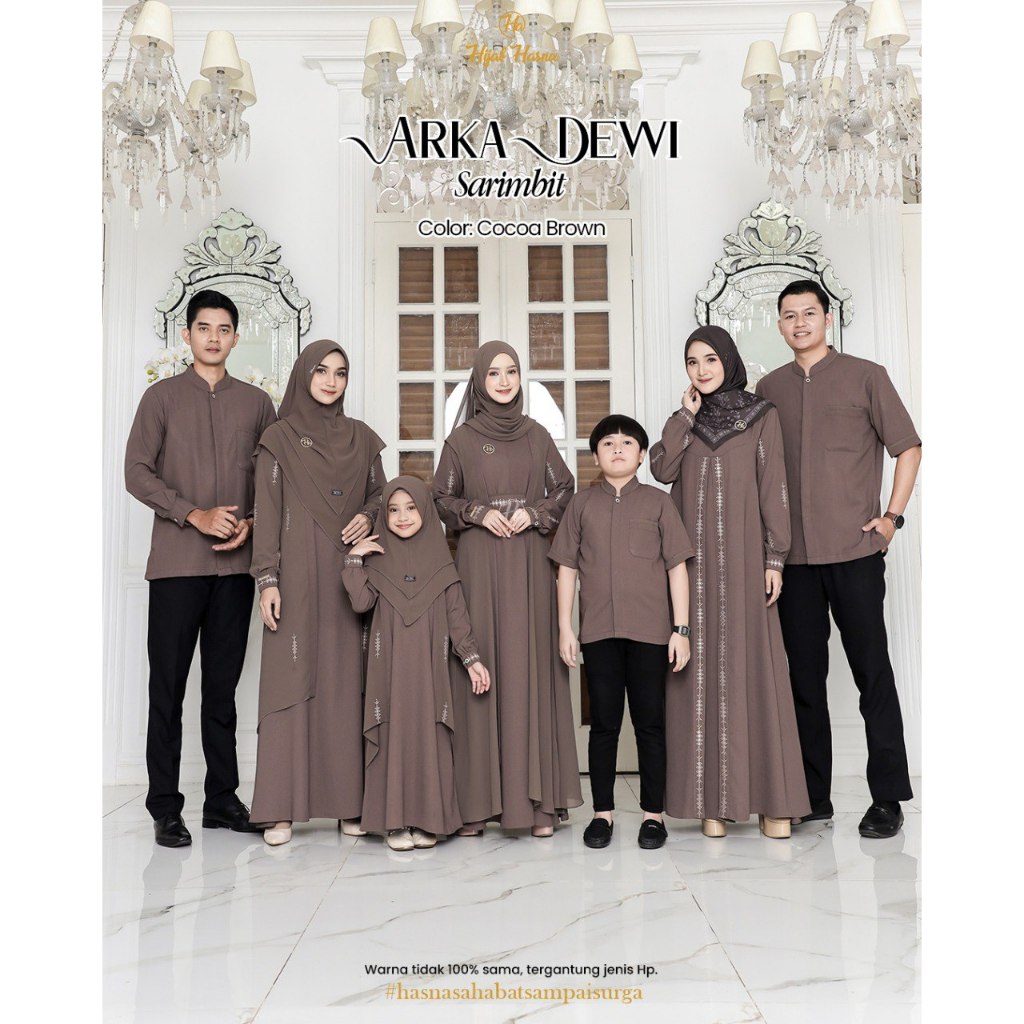 SARIMBIT ARKADEWI BY HASNA HIJAB Open Pree Order Sarimbit Arka Dewi Eid 2026