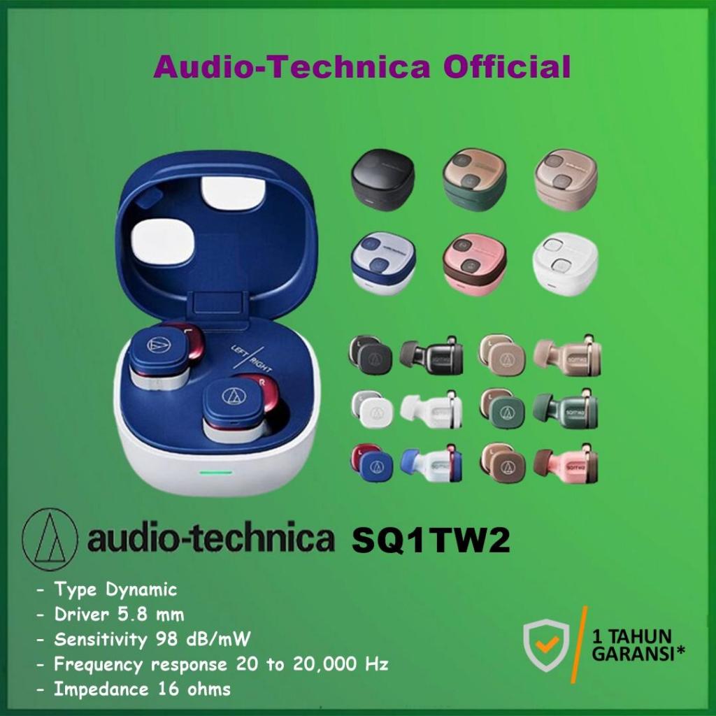 Audio Technica ATH-SQ1TW 2 Wireless Earbuds SQ1 TW SQ 1 TWS Earphone Ath SQ1TW2