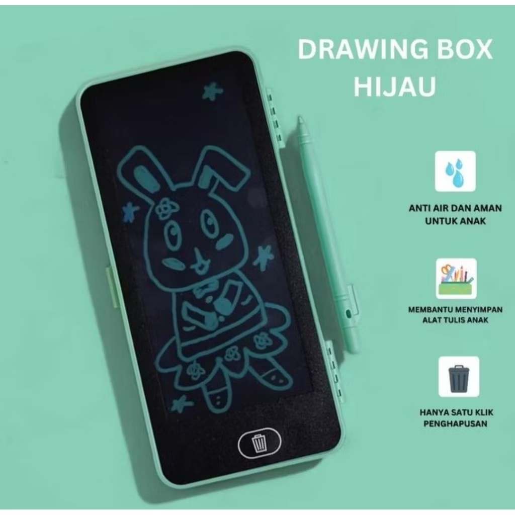

Kotak Pensil Dengan LCD Yang Bisa Dihapus Untuk Edukasi