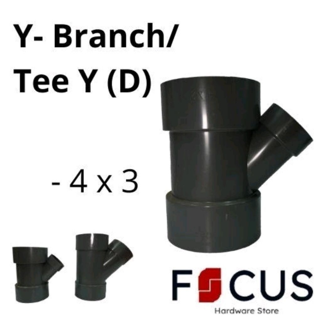 RUCIKA Y Branch/ Tee Y (D) 4'' x 3''