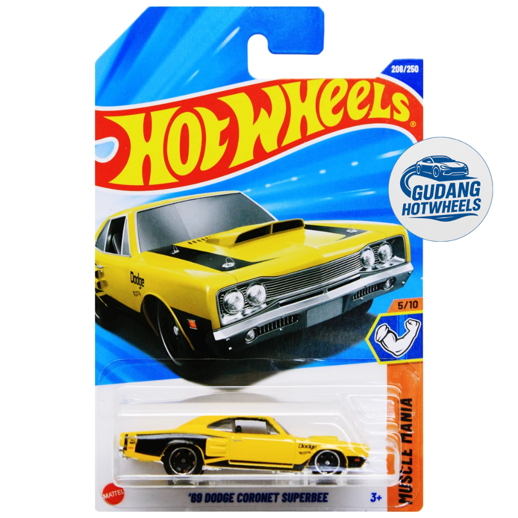 Hot Wheels 96 Dodge coronet superbee Kuning