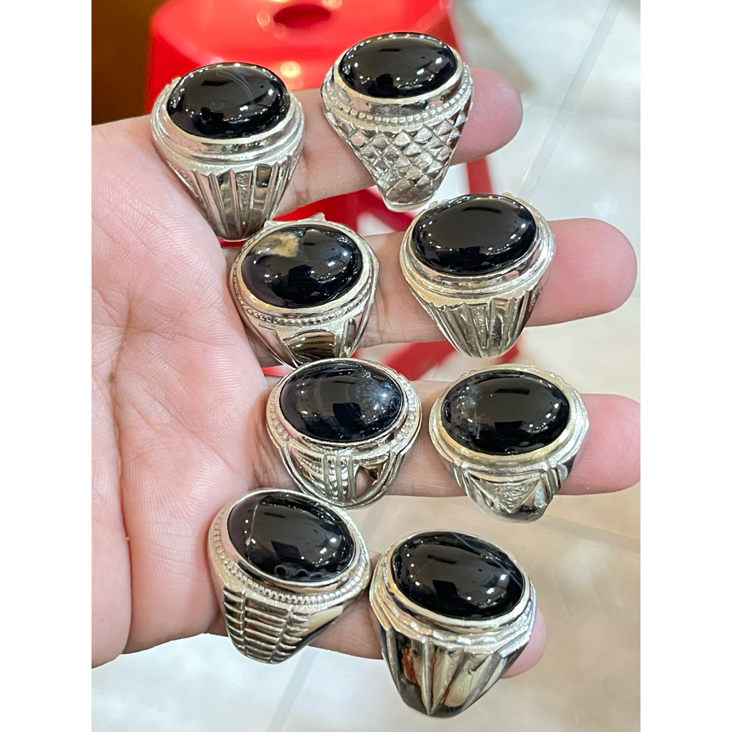 CINCIN BATU AKIK HITAM 1 KODI