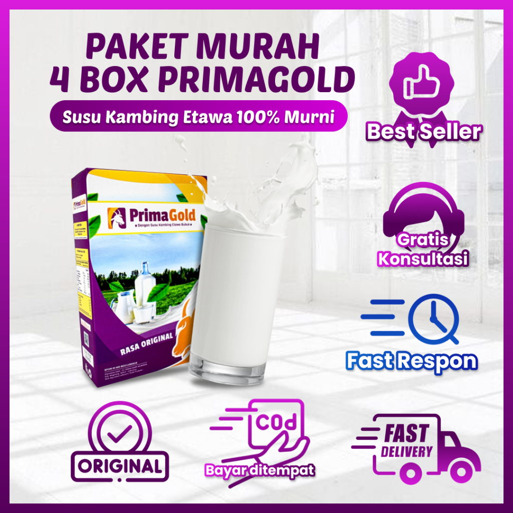 

Prima Gold Susu Kambing Etawa 4 Box Set
